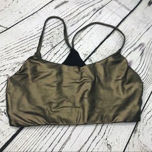 Metallic sports bra